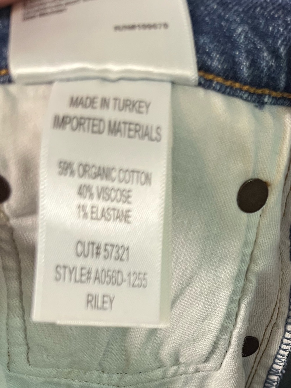 AGOLDE Riley button fly medium wash jeans sz 27 straight crop high rise - Picture 8 of 8